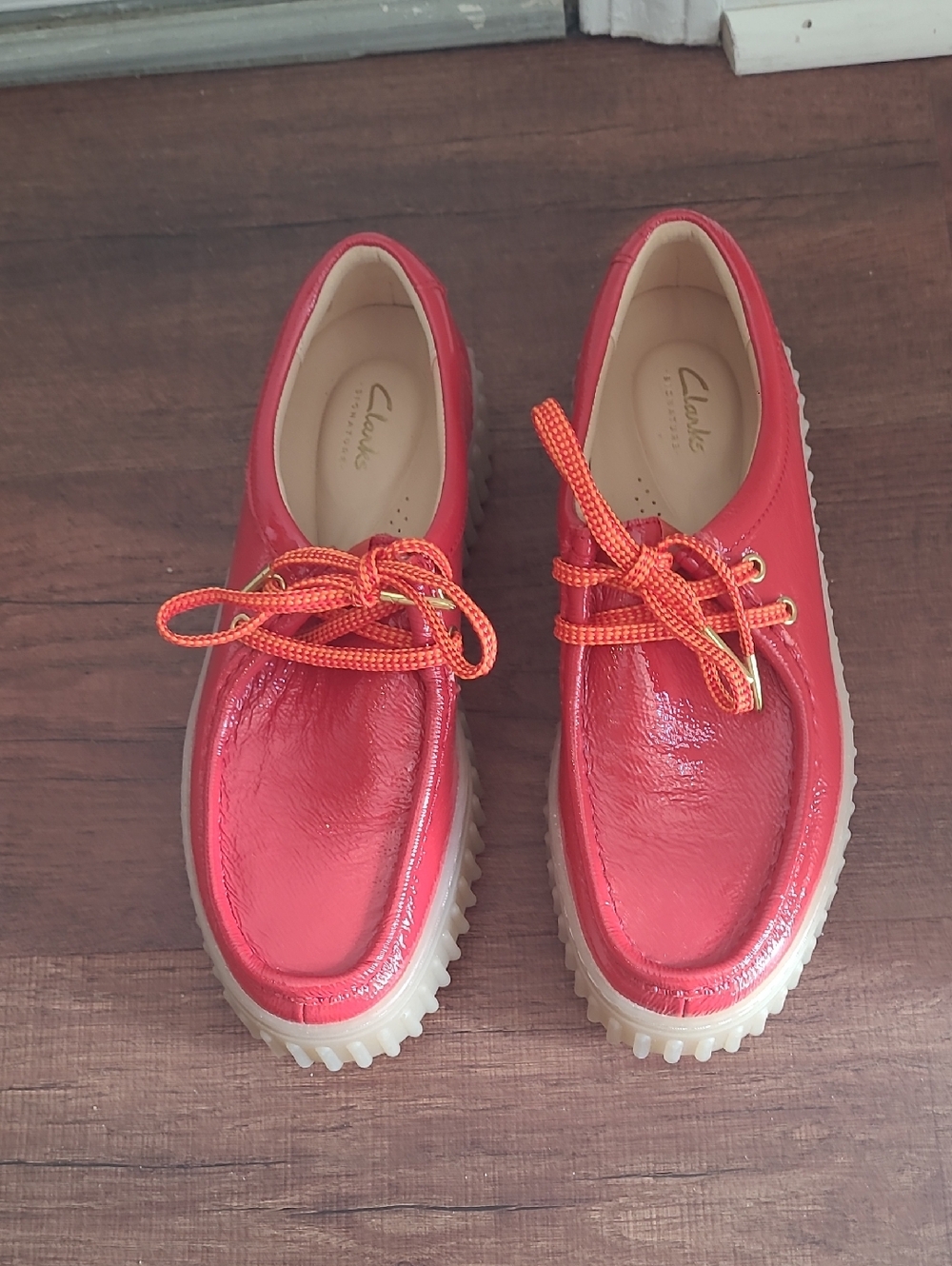 Clark's Torhill Red Patent Leather